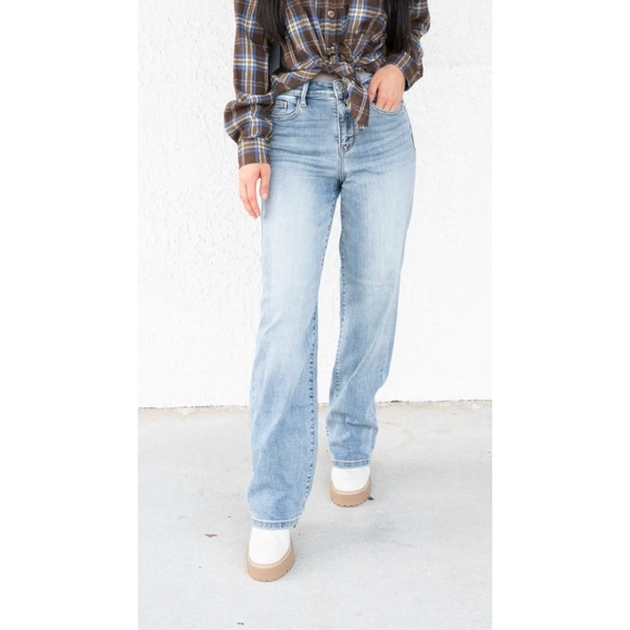 Judy Blue Straight Light Wash Jeans‎ Size 13/31 - Picture 1 of 6